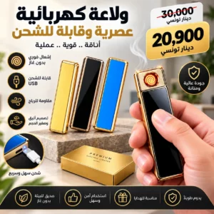 Briquet Électrique Rechargeable USB | Moderne & Élégant
