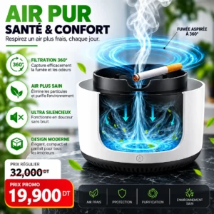 Cendrier Purificateur d’Air Sans Fumée