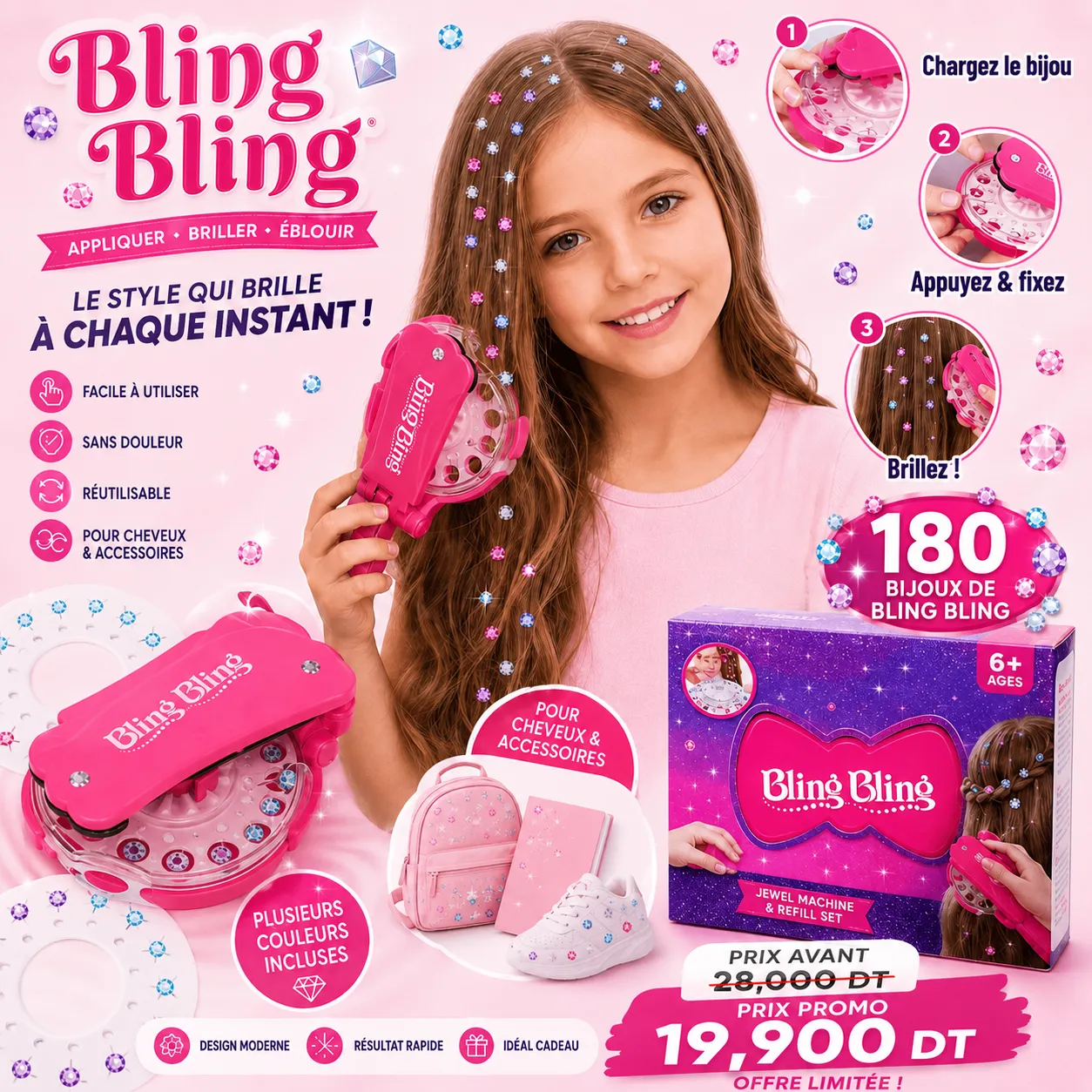 Bling Bling – Machine à Bijoux pour Cheveux & Accessoires