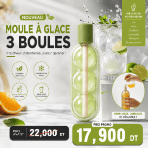 Moule à Glace 3 Boules Réutilisable